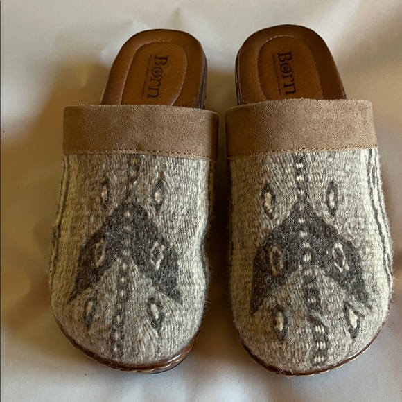 Born Shoes - Born blanket mule clogs. Size 8